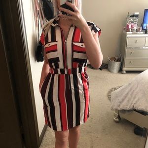 Express | Striped Shirt Dress
